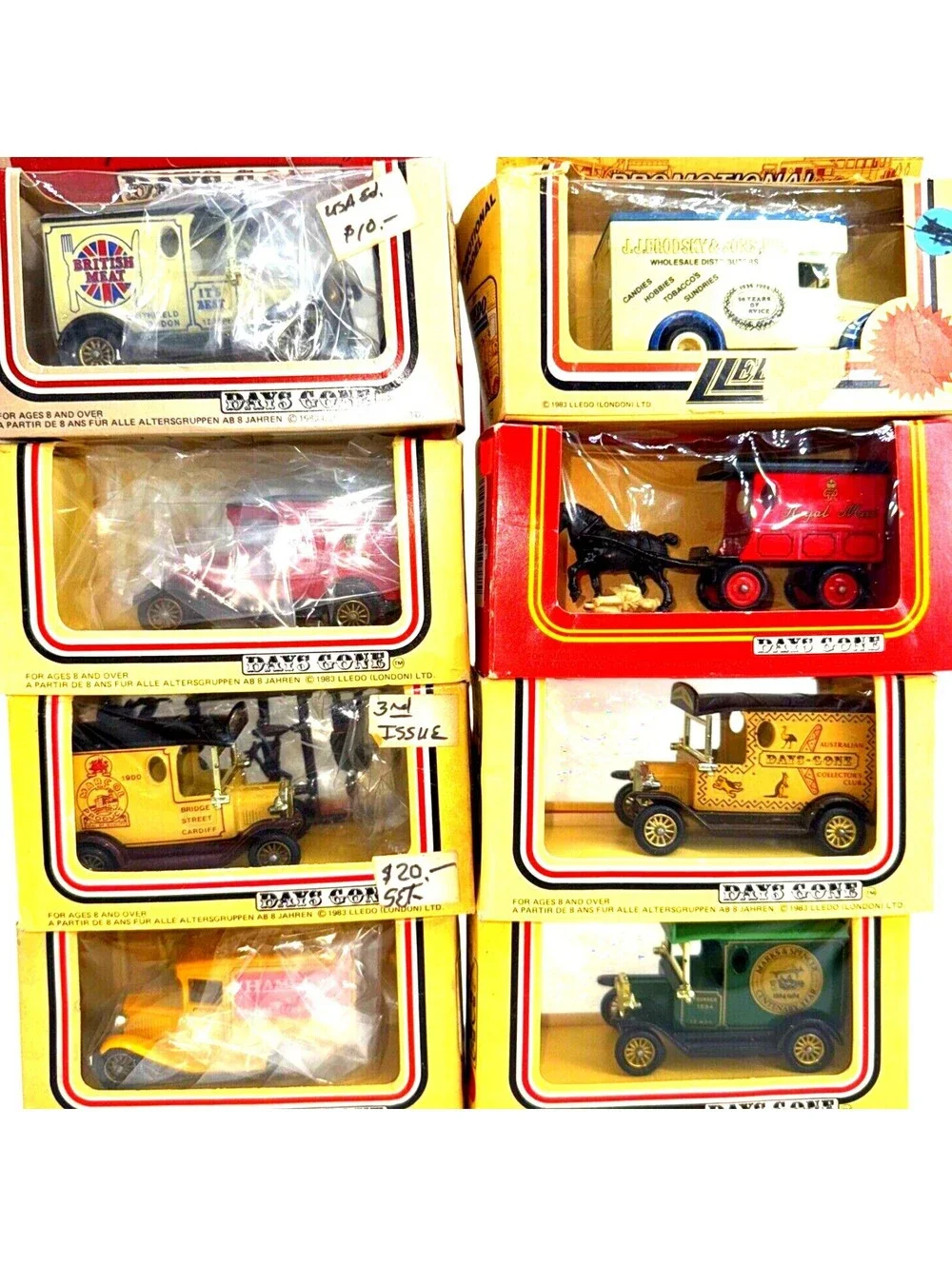 8 Lledo 1983 Days Gone Model Toy Cars Christmas Village Royal Mail Diecast 3